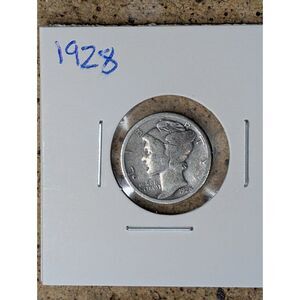 1928 Mercury Dime – 90% Silver – Circulated